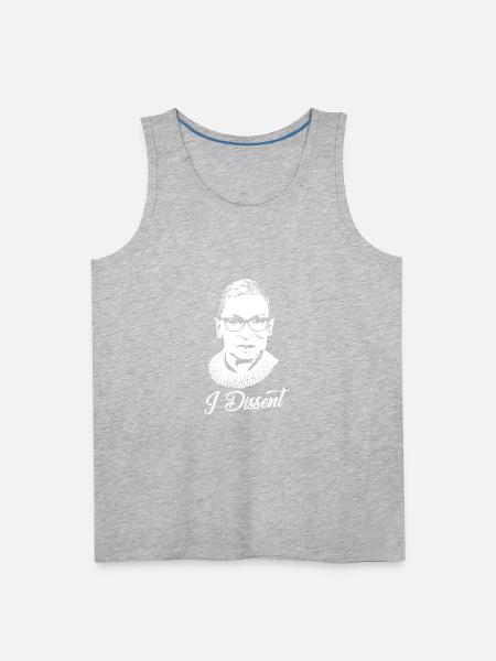 Notorious RBG - I Dissent - Men's Premium Tank - heather gray