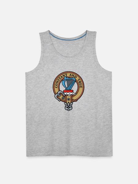 Clan Rose Crest - Men's Premium Tank - heather gray