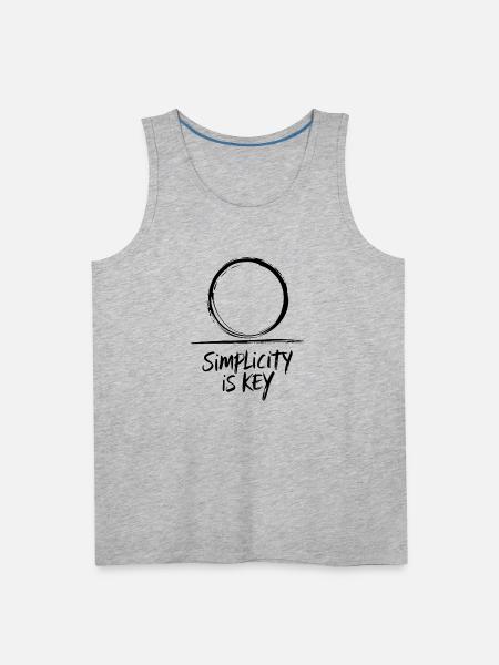 Simplicity - Men's Premium Tank - heather gray