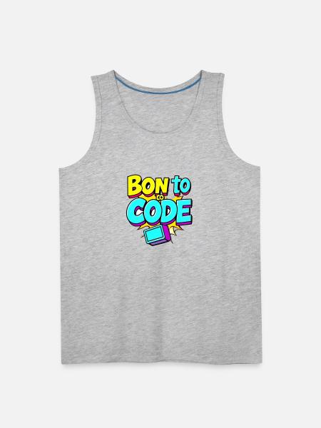 Bon to Code - Men's Premium Tank - heather gray
