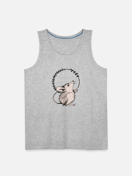 Mouse - Men's Premium Tank - heather gray