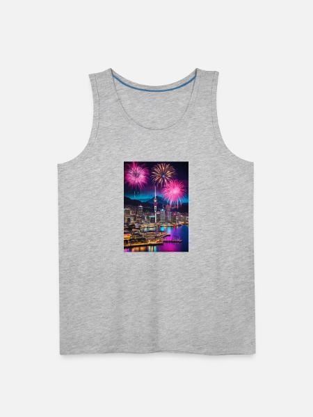 New Zealand - Men's Premium Tank - heather gray