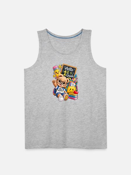 Go to school 🎒 - Men's Premium Tank - heather gray