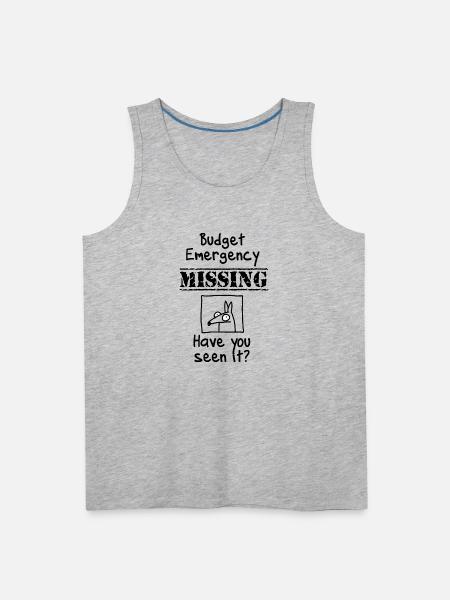 Budget Emergency - Men's Premium Tank - heather gray