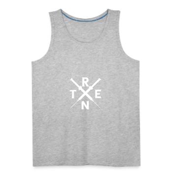 Tren Syringe Inject Trenbolon Steroids Gifts - Men's Premium Tank - heather gray - Front