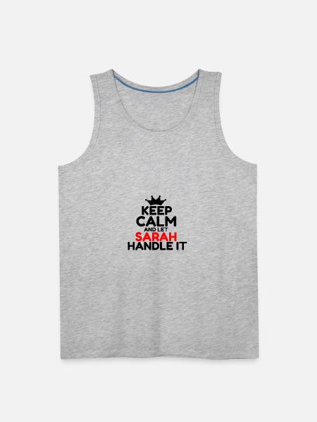SARAH - Men's Premium Tank - heather gray