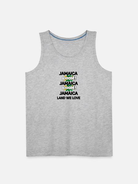 Jamaica Boom v2 - Men's Premium Tank - heather gray