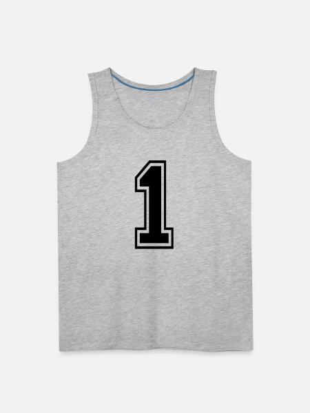 1 - Men's Premium Tank - heather gray