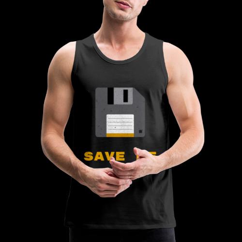 Save Me | Oldskool Floppy Disk - Men's Premium Tank