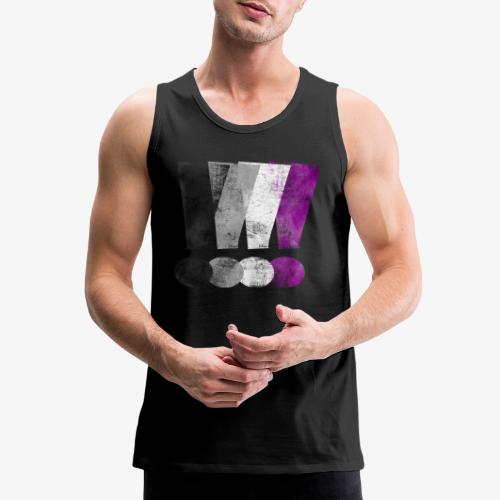 Asexual Pride Exclamation Points - Men's Premium Tank