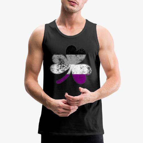 Asexual Shamrock Pride Flag - Men's Premium Tank