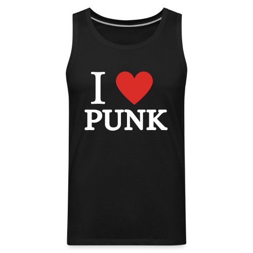 I Love Punk (i heart punk) - Men's Premium Tank