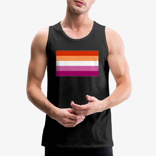Lesbian Pride Flag - Men's Premium Tank