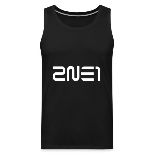 2NE1 Logo in White Women's V-Neck - Men's Premium Tank