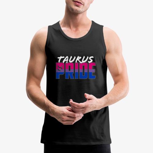 Taurus Bisexual Pride Flag Zodiac Sign - Men's Premium Tank