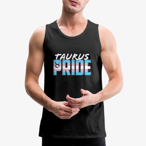Taurus Transgender Pride Flag Zodiac Sign - Men's Premium Tank