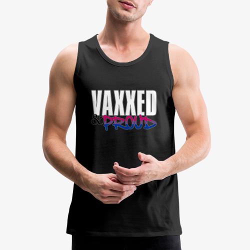 Vaxxed & Proud Bisexual Pride Flag - Men's Premium Tank