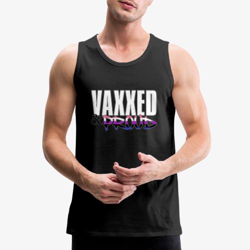 Vaxxed & Proud Genderfluid Pride Flag - Men's Premium Tank