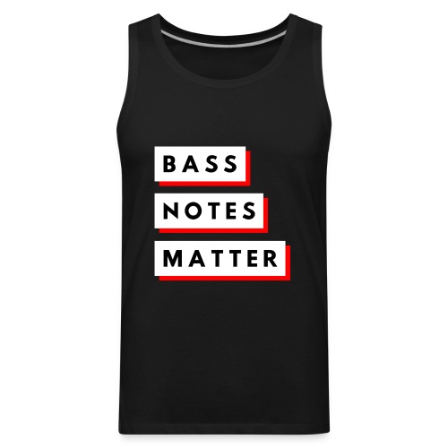 Bass Notes Matter Red - Men's Premium Tank