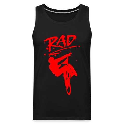 RAD BMX Bike Grafitti 80s Movie Radical T shirts - Men's Premium Tank