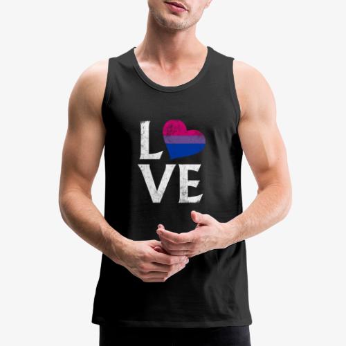 Bisexual Pride Stacked Love - Men's Premium Tank