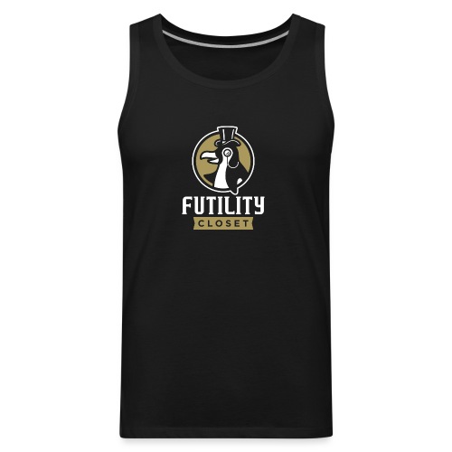Futility Closet Logo - Reversed - Men's Premium Tank