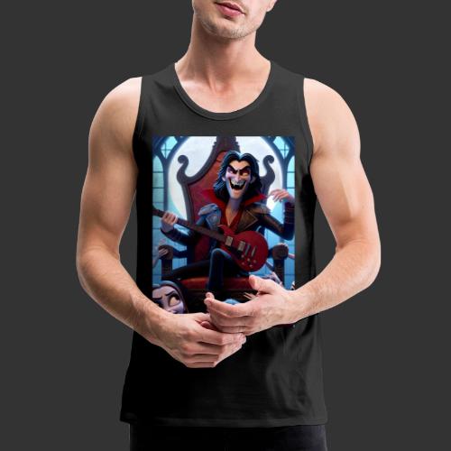 Monster Mosh 2024 Tour Drac on Guitar (D-005A) - Men's Premium Tank