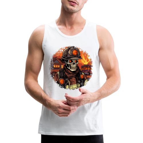 Skeletons Firefighter / fireman skeleton - Men's Premium Tank