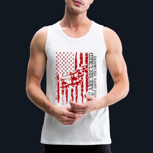 You are Secured To Fly Above The Ground - Men's Premium Tank