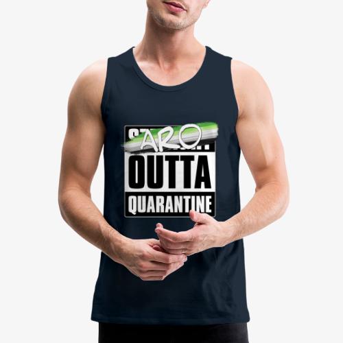 Aro Outta Quarantine - Aromantic Pride - Men's Premium Tank