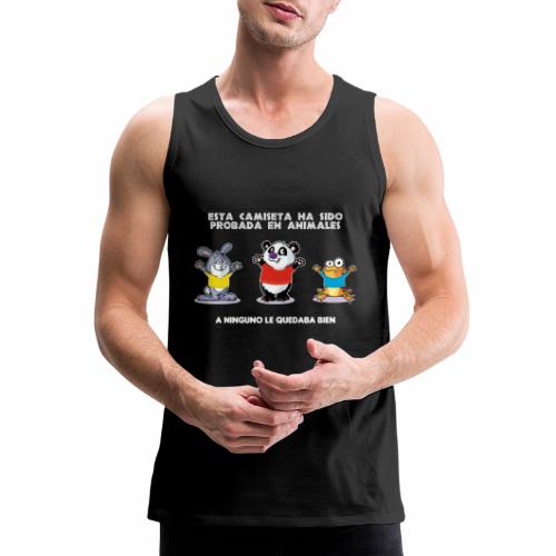 Camiseta probada en animales (oscura) - Men's Premium Tank