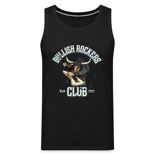 Bullish Rockers Club Guitarist - Men's Premium Tank