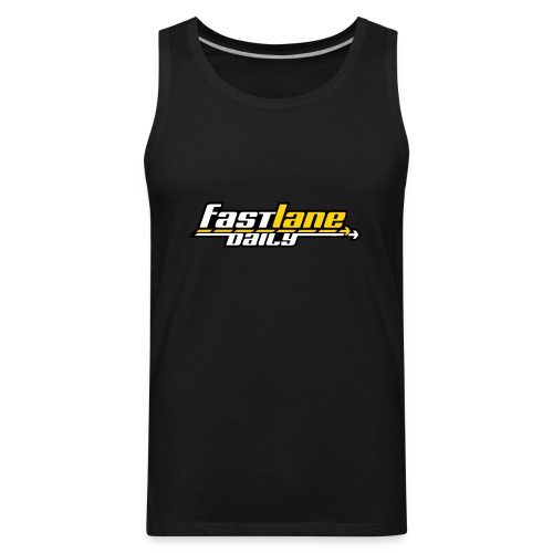 Fast Lane Daily logo in 3 colors! - Men's Premium Tank