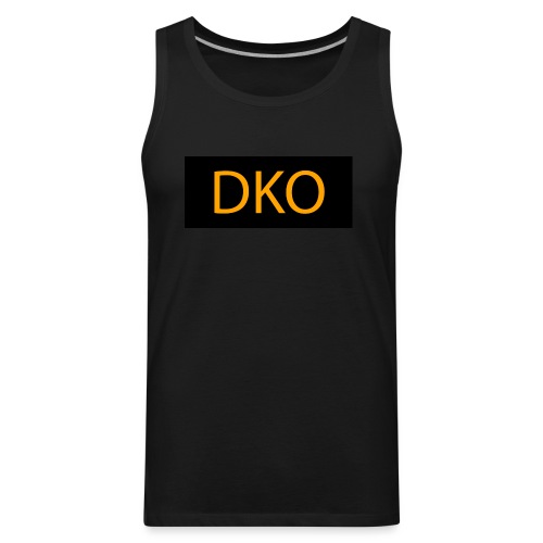 DKO orange and black - Men's Premium Tank