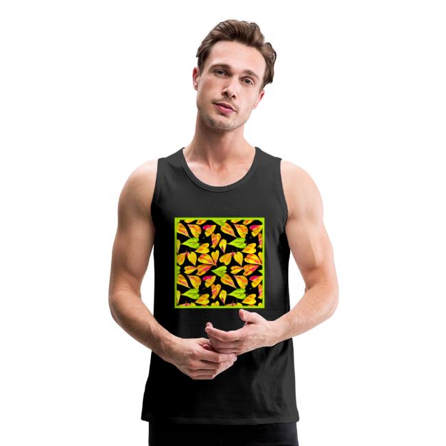 Neon Leaf Art Elegance