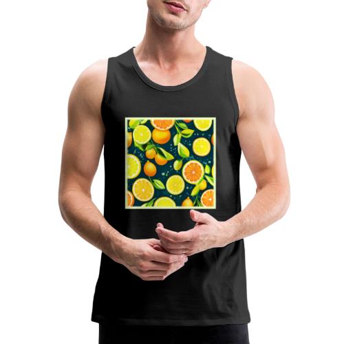 Citrus Kaleidoscope: A Vibrant Medley - Men's Premium Tank