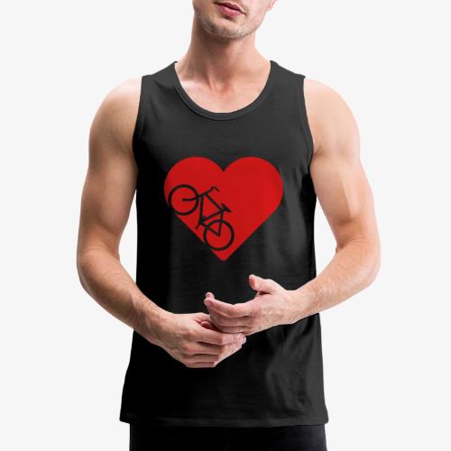 Bike in heart - Men's Premium Tank