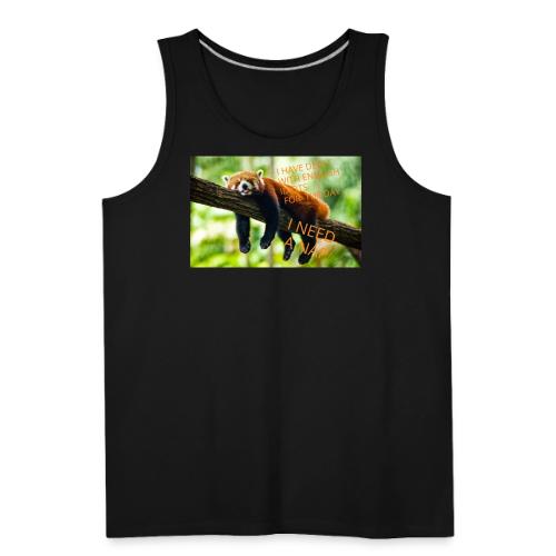Fox napping meme - Men's Premium Tank