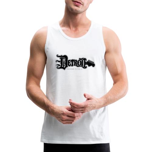 DETROIT GUITAR WTTD BLK SLR REG FONT - Men's Premium Tank