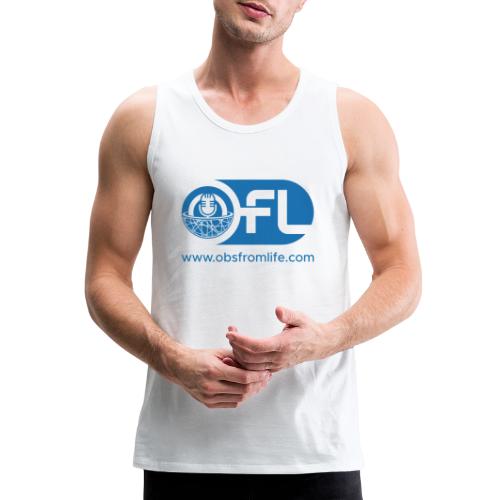 Observations from Life Logo with Web Address - Men's Premium Tank