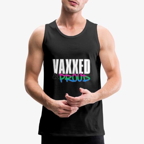 Vaxxed & Proud Polysexual Pride Flag - Men's Premium Tank