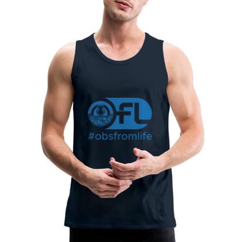 Observations from Life Logo with Hashtag - Men's Premium Tank