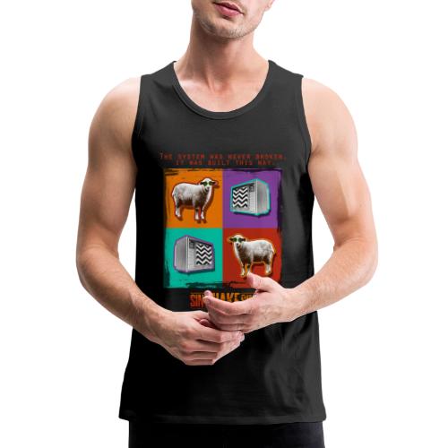 Sheep TV (The System Was Never Broken) - Men's Premium Tank