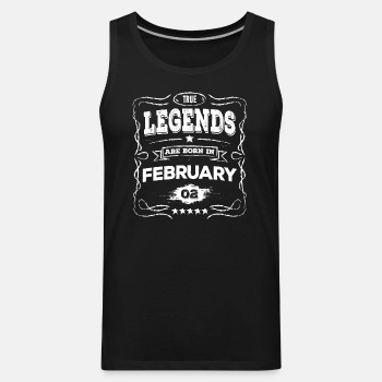 True legends are born in February - Tank Top for men