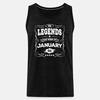 True legends are born in January - Tank Top for men