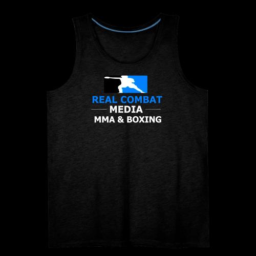 RCM MMA & BOXING Light Blue White Text - Men's Premium Tank