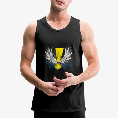 Winged Whee! Exclamation Point - Men's Premium Tank