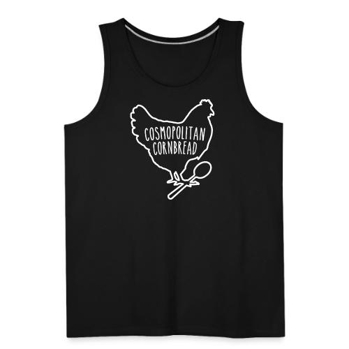 Cosmopolitan Cornbread Hen & Spoon Logo - Men's Premium Tank