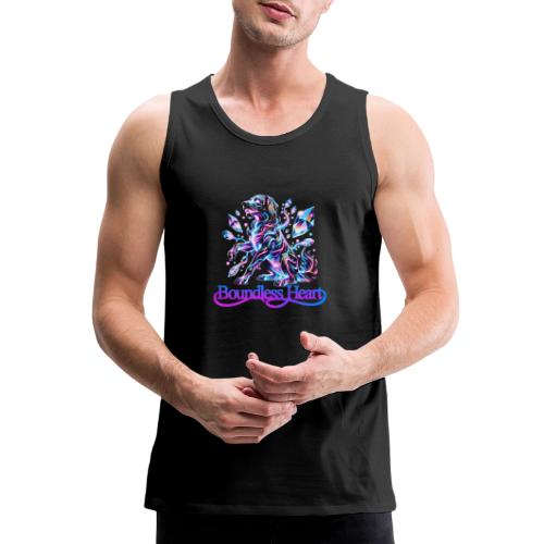 Boundless Heart Neon Galaxy Dog Shirt - Men's Premium Tank