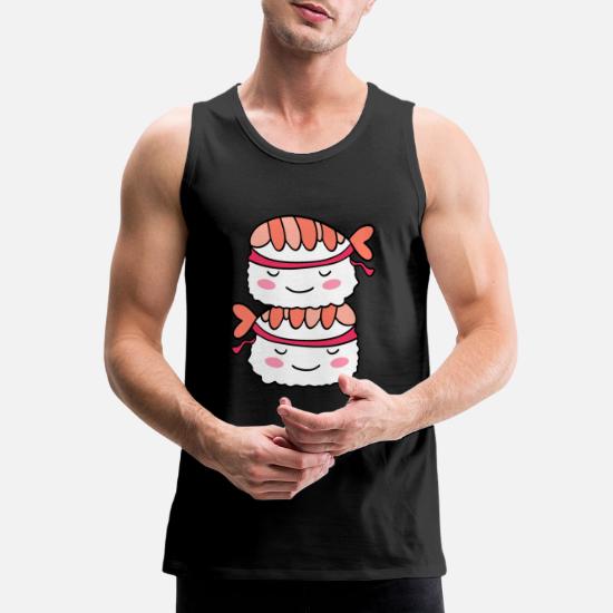 smække Australien tildele Cute sassy funny Kawaii sushi with shrimp cartoon' Men's Premium Tank Top |  Spreadshirt